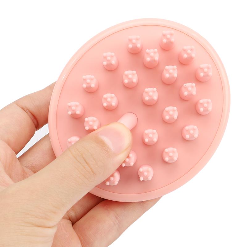 Low Price Lovely Pink Silicone Scalp Massage Brush Comb Shampoo Brush Scalp Treatment Hair Growth