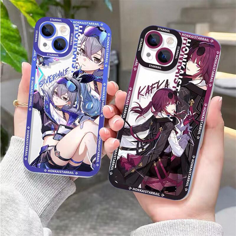 Game Honkai Star Rail Kafka Seele Phone Case For Samsung Galaxy S25 S24 S23 S22 Ultra Plus S23FE S24FE A55 A35 A15 A16 5G Casing