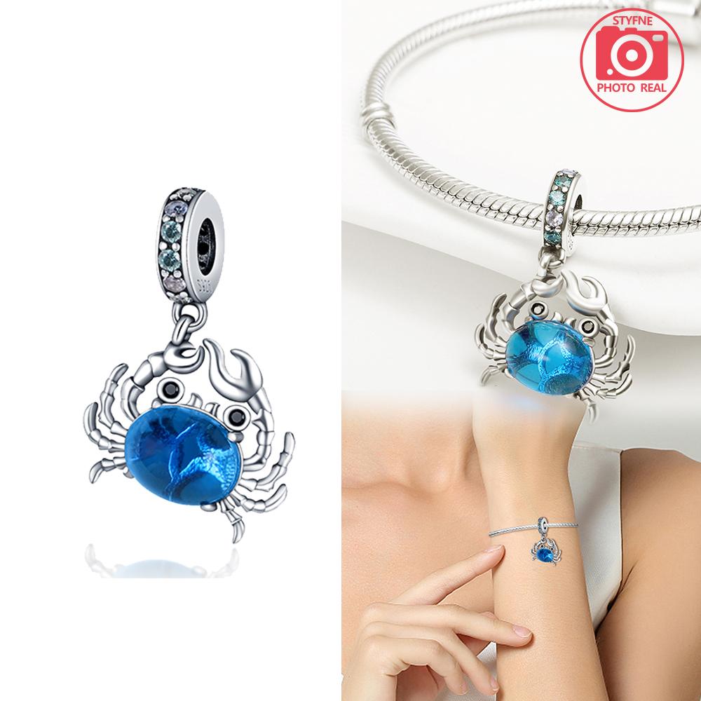 Blue Crab Red Lobster Charms Pendant Copper Colors For Charms Copper Colors Original Bracelet For Jewelry Making