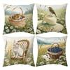 Idyllic Pet - Pastoral Pillow CoversLiving Room Sofa Cushion Cover, Soft and Comfortable, Bedroom Room Decoration
