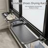 Foldable Laundry Clothes Organizer Adjustable Hanging Shoes Stand Clothes Drying Rack  Bathroom
