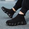Children'S Fly-Knitted Socks Shoes One Pedal Medium And Older Children'S Elastic Knitted Shoes Boys And Girls Sports