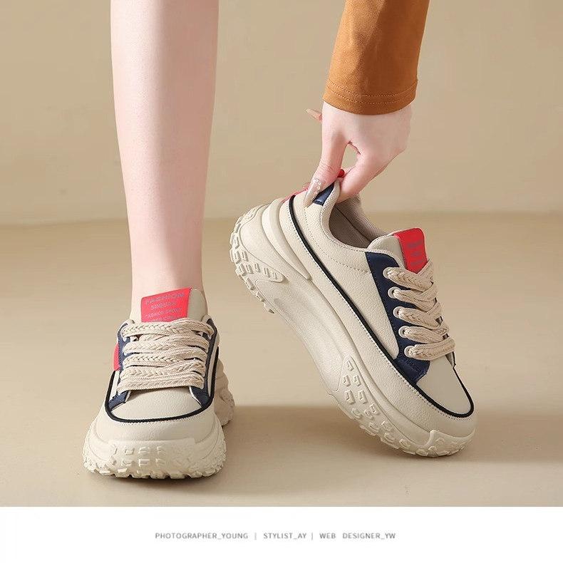 Fashion Womens Sneakers Shoes 2025 Fashion Platform Tennis Female Woman-shoes Designer Thick Sole Trainers Casual Colorful New Roses Mix