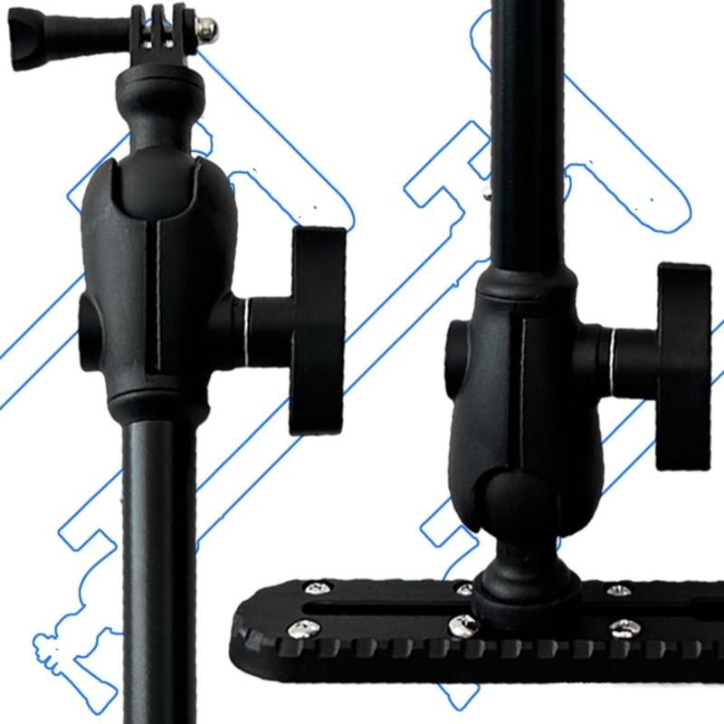 Heavy Type Kayaks Action Camera Holder Adjustable Kayaks Camera Mount for Paddling Equipment Accessories