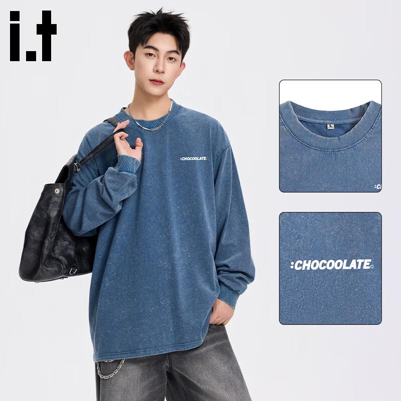 :CHOCOOLATEit Men s Heavyweight Cotton Crewneck Sweatshirt L