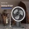 OEING Portable USB Desk Fan with Night Light & Fill Light