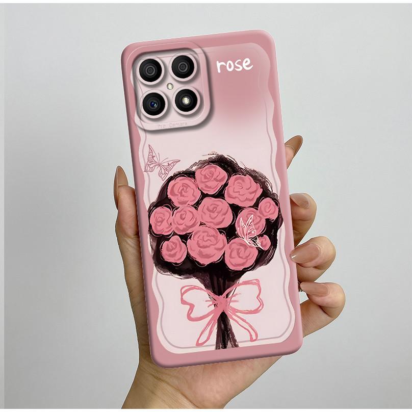 Phone Case For Honor X8 4G Case Aesthetic Luxury Protective Full Coque HonorX8 Soft Silicone Funda For Honor X 8 X8 Back Cover