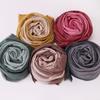 New Two-color Cotton and Linen Scarf with Wide Edges, Women's Bag Head Fashion Yarn