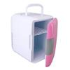 4L Mini Fridge Cooling Warming Low Noise Single Door Portable Small Refrigerator for Car Use
