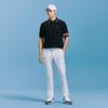 CHALLENGER Men'S Standard Fit Mesh Elastic Banding Perforated Detail Pants White
