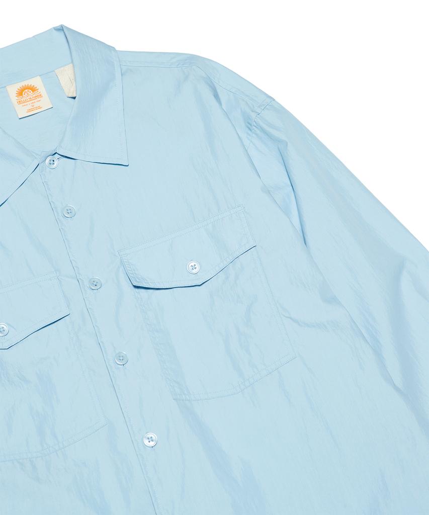 HELLO SUNRISE Hs Safari Shirt Jacket_Sky Blue