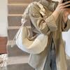 Large Capaci Women's Bag 2026 New Simple Pleated Underarm Dumpling Bag Retro Commuting Crossbody Soft PU Leather Women Handbags