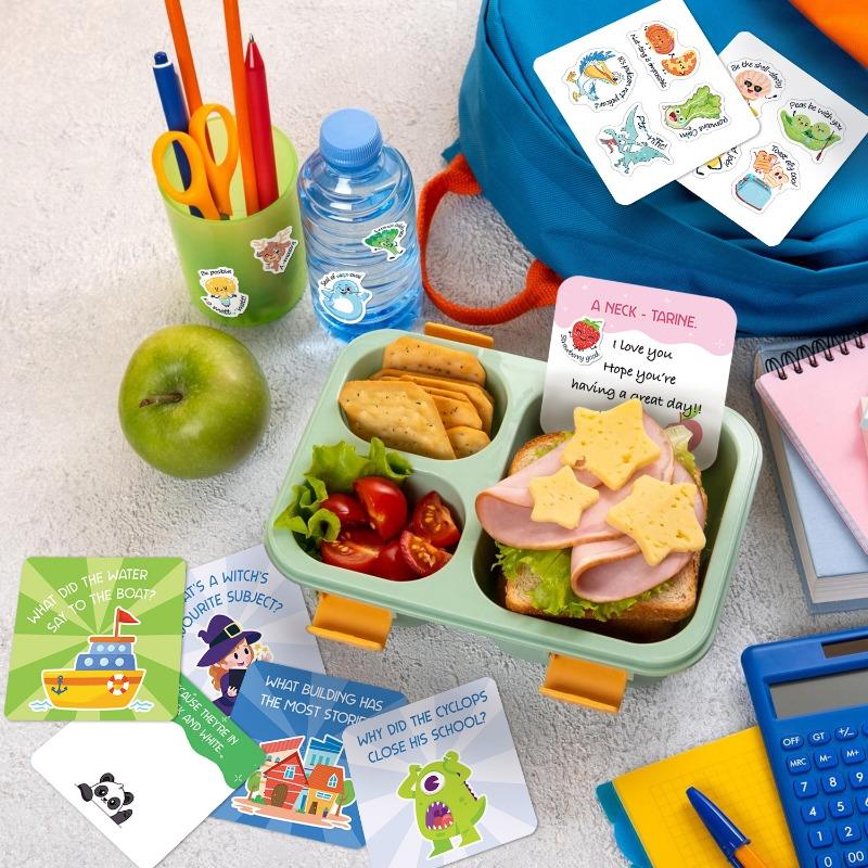 1PACK inspirational cards 105 lunch boxes, note cards, message puns, jokes, cute encouragement, children's cards