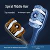 360° Medium-Hard Bristle Toothbrush for Effective Stain Removal - Spiral Filament, Soft Bristle, Adult Size