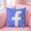 Fashion Logo F-Facebook Anime Cushion Cover Comfortable Double Sided Pillow Cover For Car Sofa Bedroom & More