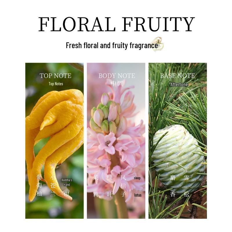 Meidon Golden Radiance Powder Mist: Long-Lasting Floral Fruity Eau De Toilette for Women