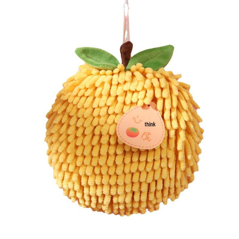 Chenille Fruit Hand Towel: Absorbent, Quick-Dry, Creative Kitchen Hanging Wipe