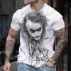 2026 Nouveau Classique DC Comic Joker Impression 3D T-shirt Homme Été Manches Courtes T-shirts Clown Vêtements Homme Vintage Décontracté Hauts Oversize