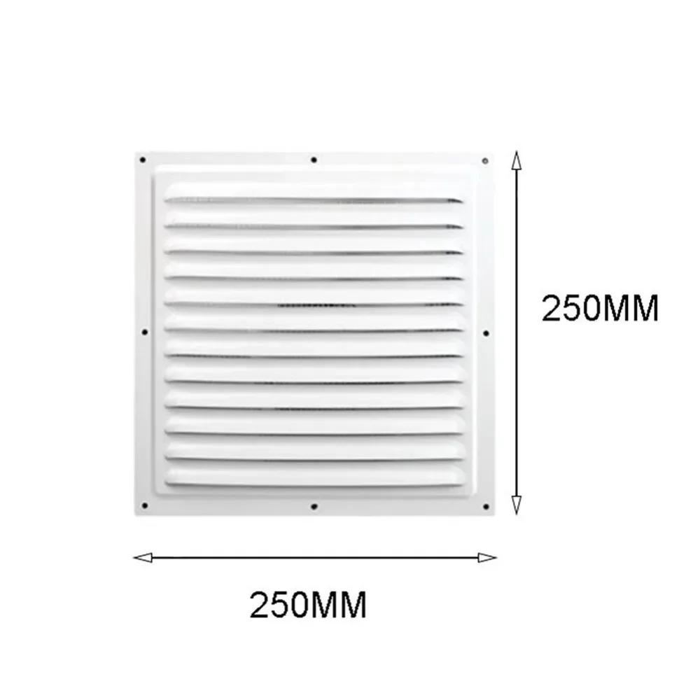 Aluminum Alloy Air Vent Grille Heating Cooling Vents Plate Exhaust Outlet Ventilation Cover 100/150/200/250/300/400mm Metal
