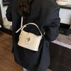 Niche design fashionable versatile commuter handbag women's spring new simple messenger bucket bag