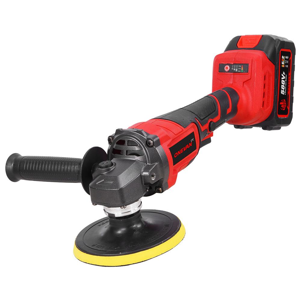 ONEVAN 125MM Brushless Electric Angle Grinder 2in1 Polishing  M14 Cutter Metal Wood Power Tool For Makita 18V Battery Pin