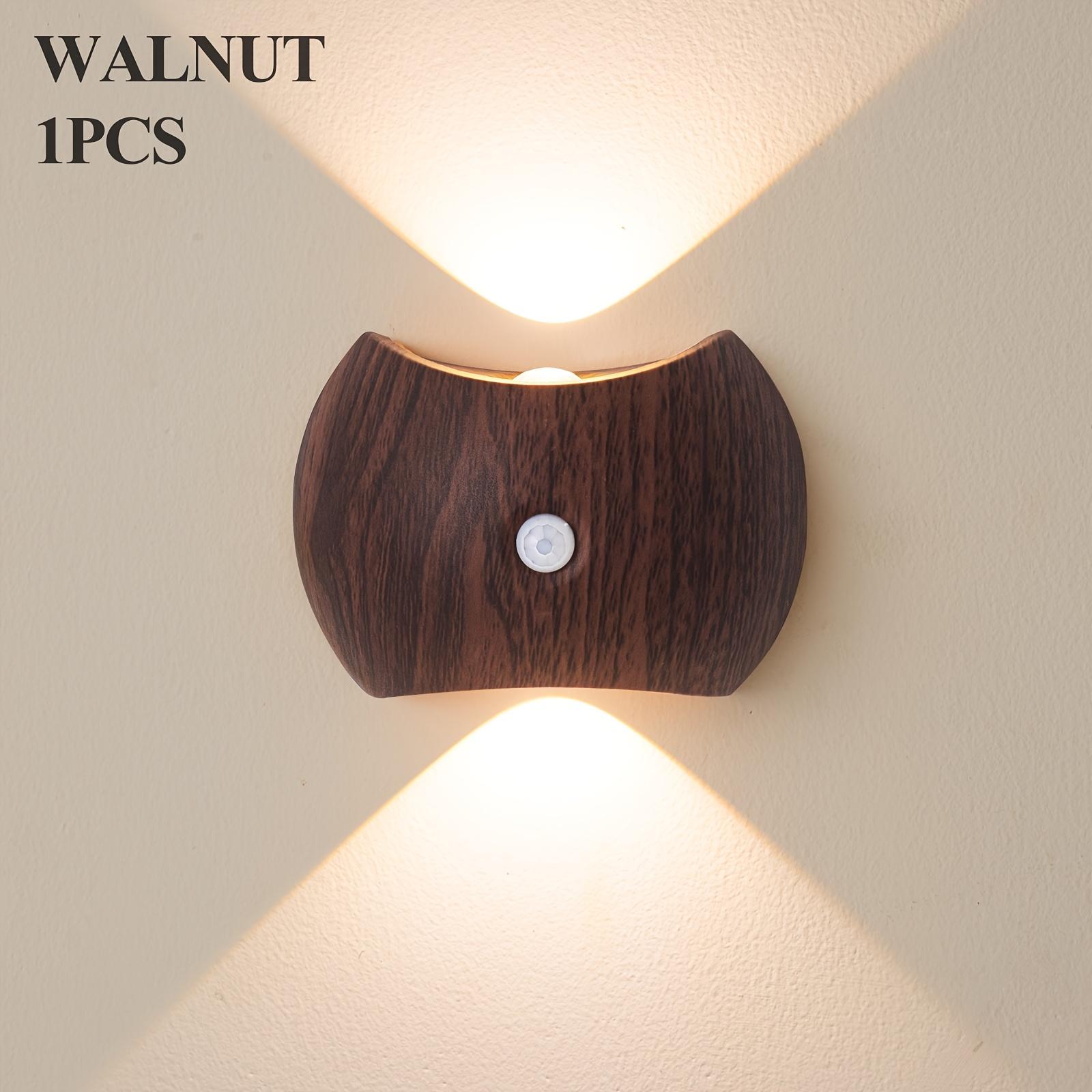 

[Умный светодиодный светильник с датчиком движения] Перезаряжаемый умный светодиодный ночник с датчиком движения - Аккумулятор 1200 мАч, Настенный светильник из полированного пластика с покрытием ABS | Портативный 1pc