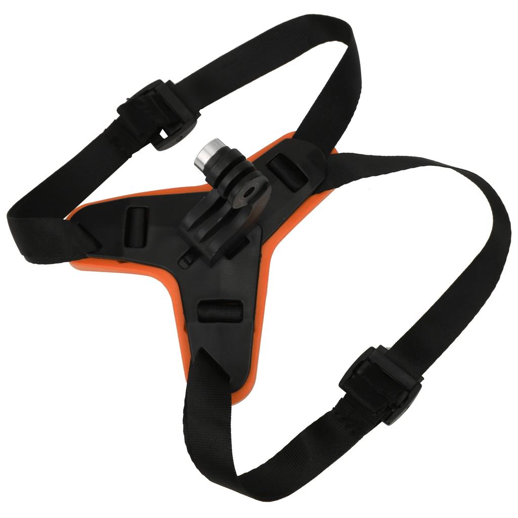 Motorcycle Helmet Front Chin Bracket Holder Fixed Strap Mount for GoPro Hero 9 8 7 6 5Orange