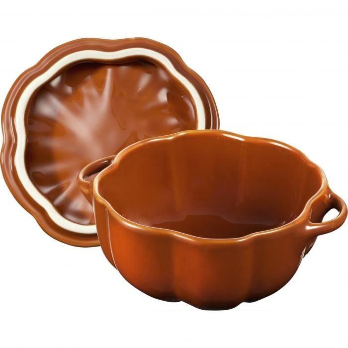 Plat De Cuisson En Céramique Kokilka Orange Special Cocotte 0,7 L Avec Couvercle 405115540