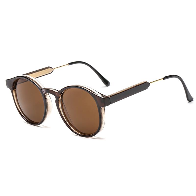 Xiaomi New Trendy Retro Sunglasses Texture Round Frame Sunglasses Fashion Sunglasses 3185