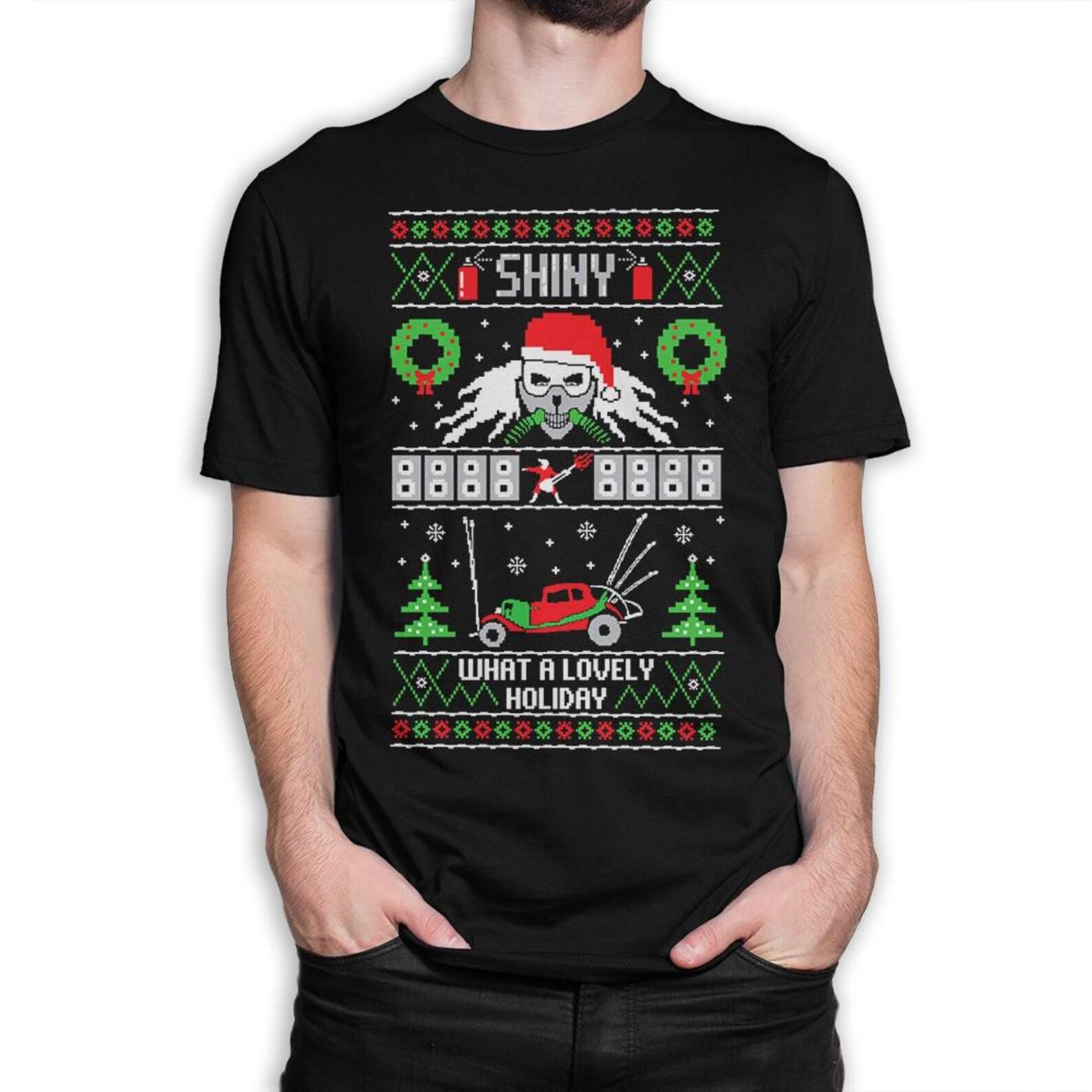 Mad Max Fury Road Ugly Christmas T-Shirt, X-Mas GifT-Shirt, Men s and Women s Sizes XL