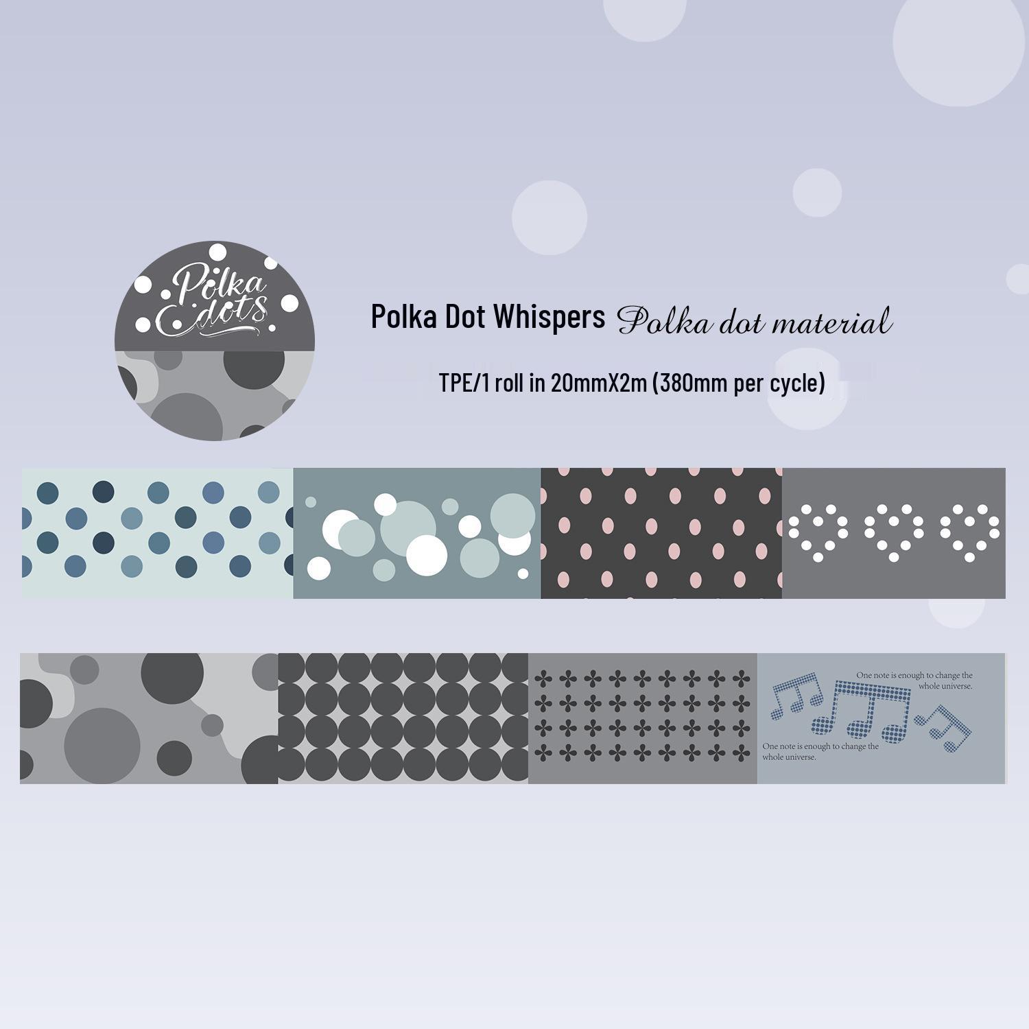 Dark Shadow Texture Series Tape for DIY Journals: 6 Unique Designs
