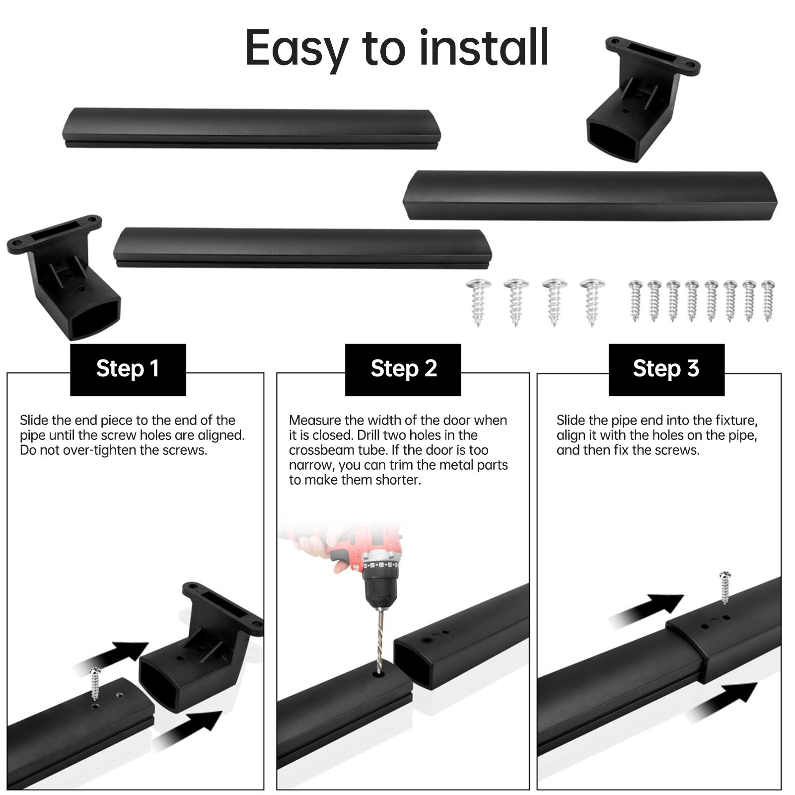 

RV Screen Door Handle 550 730mm Adjustable Aluminum Alloy with Anti Slip Grip Sturdy Support for Campers Trailers and