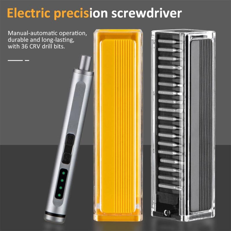 41 in 1 Electric Precise Screwdriver Kit with 36 Magnetic Bits Rechargeable Battery LED Light for Phone Electronics Repair