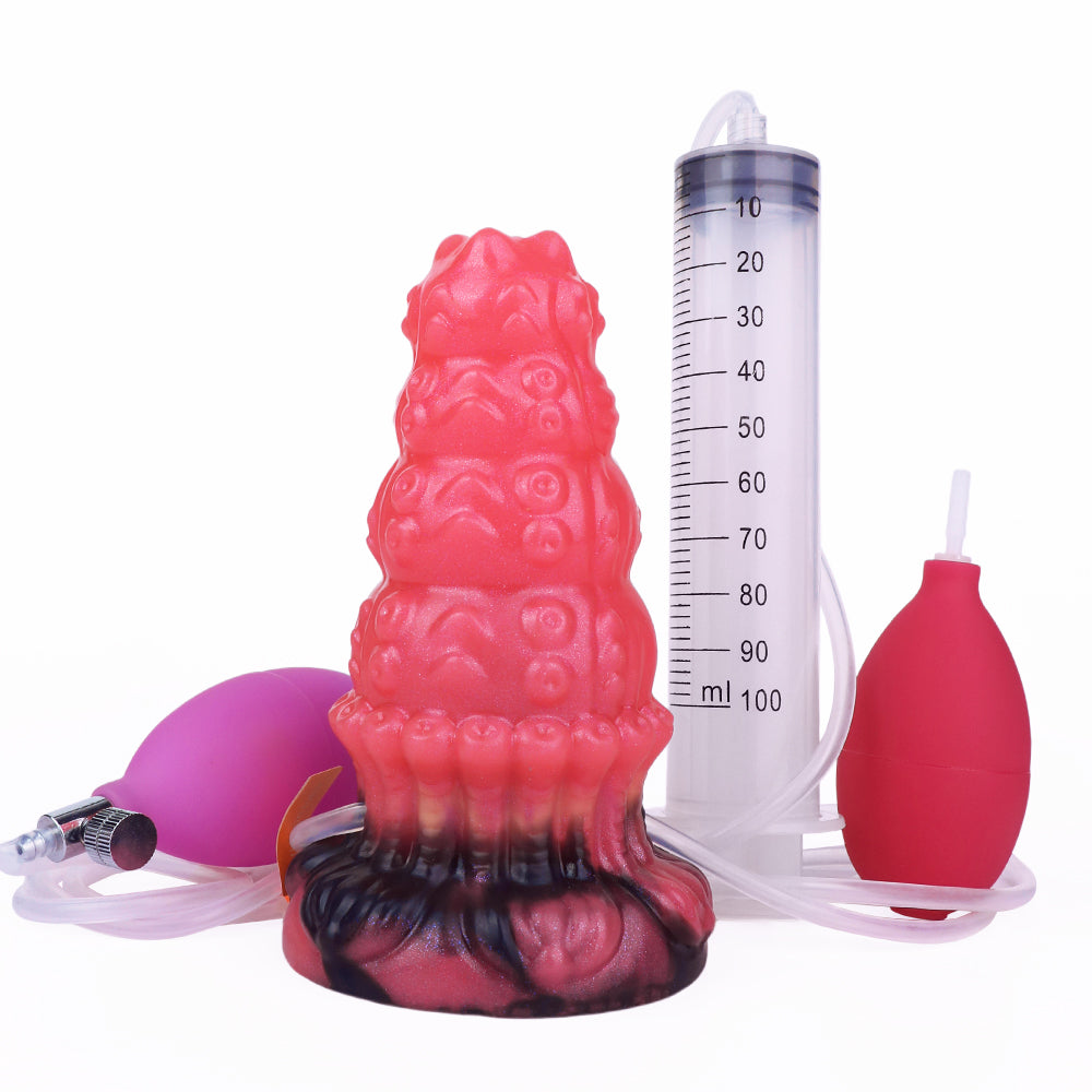 Sanja Inflatable Squirting Dildo 14.8Cm X 7.1Cm Realistic Dildos