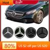 Car Sticker 2025 Hot For Mercedes Benz Chrome Silver And Glossy Black  Car Front Grilled Star Emblem Illuminated Logo For Merced