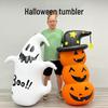Halloween Inflatable Ghost & Big Pumpkin Scene Decoration - Perfect for Kindergarten Theme Activities