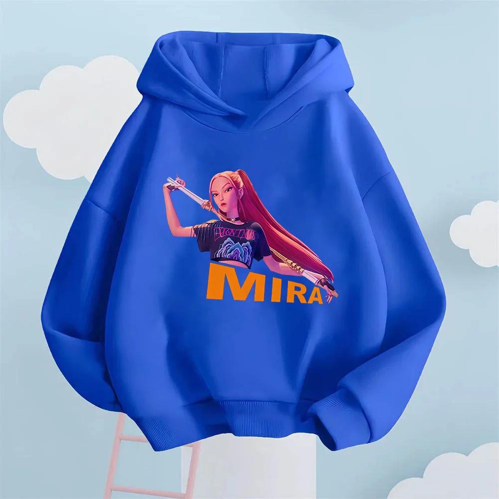 Girls' Hooded Pullover, a Casual and Fashionable Internet Style Women's Soldier Printed Children's Sports Shirt for Autumn and Winter