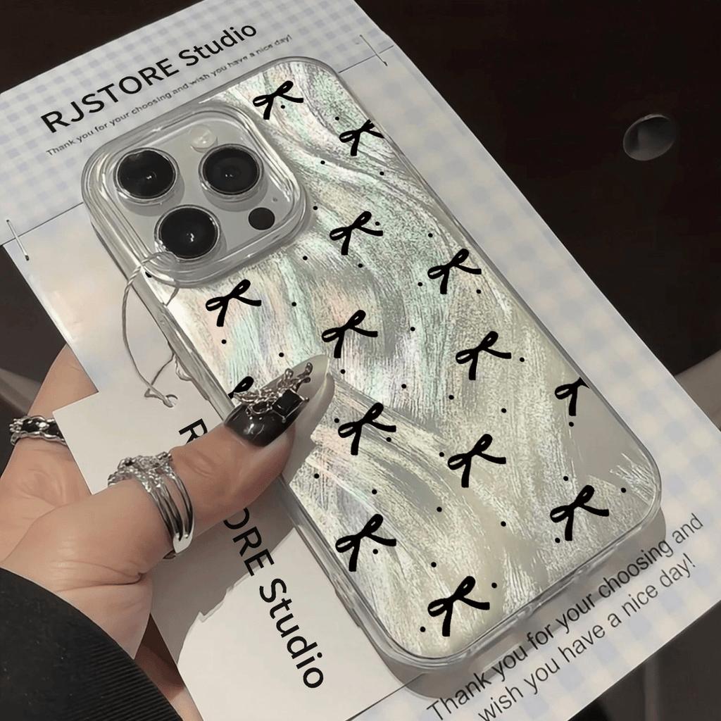 Polka Dot Butterfly Suitable for IPhone 15 Feather Yarn 12promax Apple 16 13 Simple 11 Hard Xs 17air
