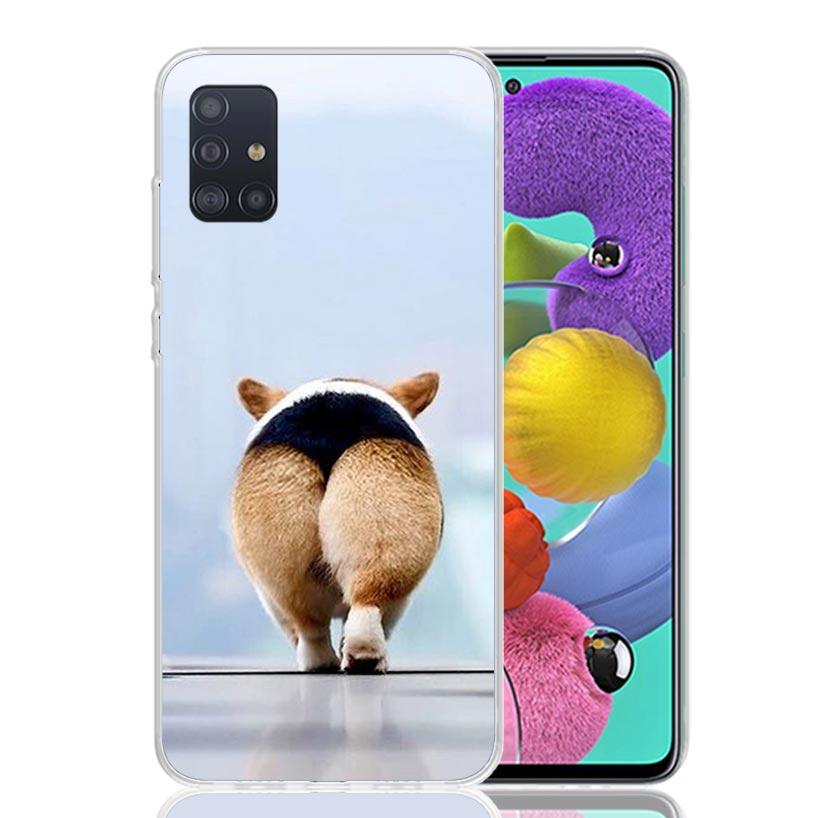 Cute Lovely Corgi Dogs Phone Case For Samsung Galaxy A52 A42 A32 A22 A12 A51 A50S A40 A30S A20E A10S A41 A31 A21S A11 A72 A71 A7