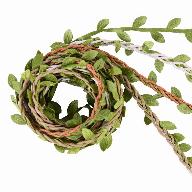 DIY Natural Leaf Vine Ribbon for Crafts and Decorations.