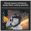 Full Face Protective Safe Mask, Anti Fog, Anti Impact, Anti Splash, Head Mounted Transparent Dust-proof and Oil Fume Proof Mask