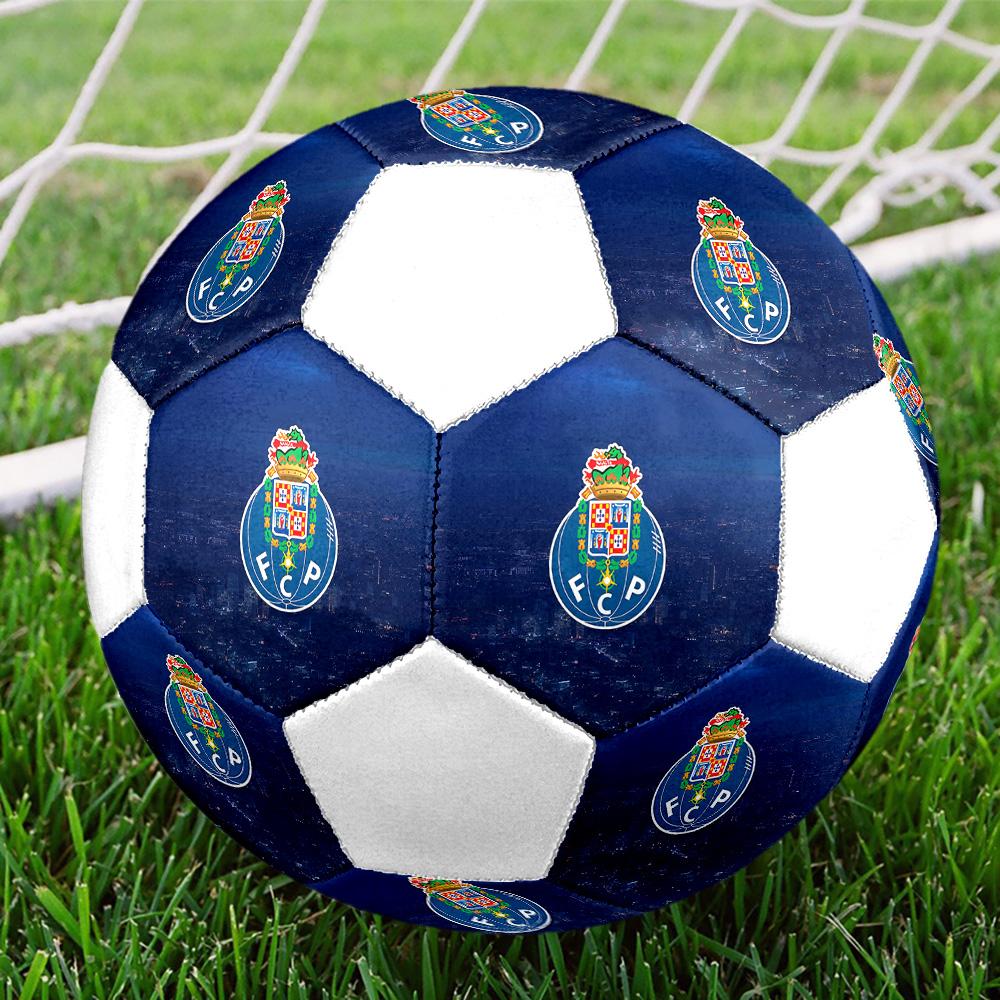1PC FC Porto Portugal Size 5 Soccer Ball PrahaIndoor Soccer Ball Colorful All Ages Machine Stitched PVC Competition Ready Durable High-Bounce