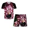 Sommer Herren Japanischer Anime Dragon Ball Kinder T-Shirt und Shorts Zweiteiler Super Mario 3D Gedrucktes Kinder Jungen und Mädchen Set