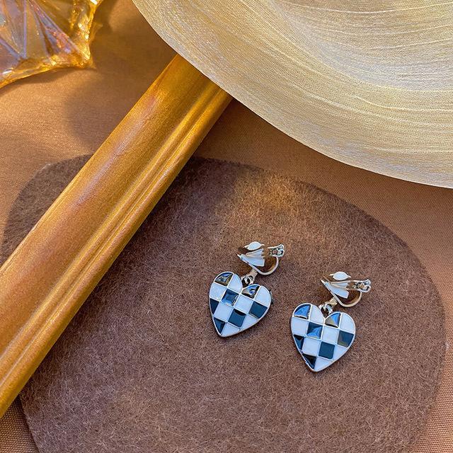 

Изысканные опаловые зажимы для ушей без пирсинга ушей, женский темперамент, длинные простые украшения для ушей, тонкие серьги, темперамент, модно