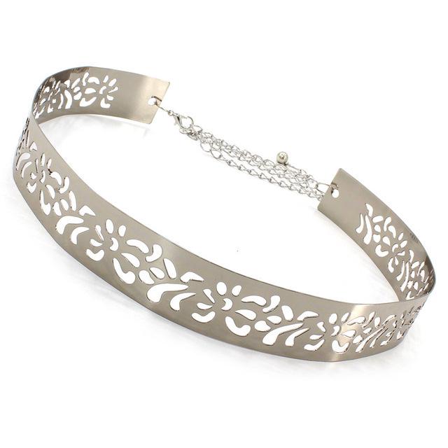 European & American Fashion Mirror Waist Chain - Metal Iron Belt & Decorative Skirt Seal, Available In 2.0cm and 3.5cm Widths