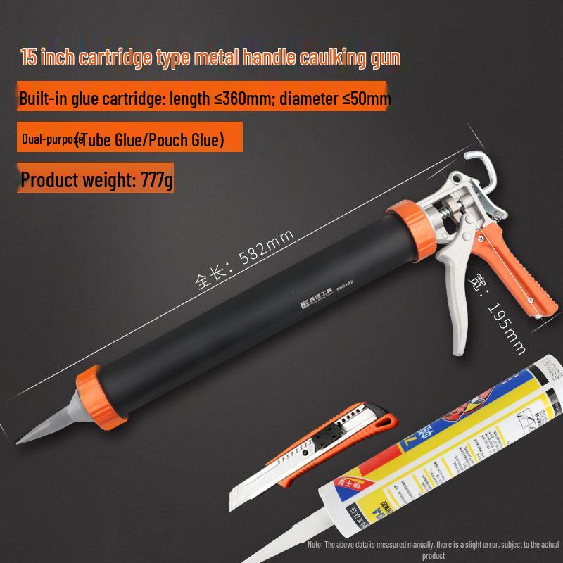 Glass Glue Gun - Silicone Caulking and Sealant Tool for Home Use