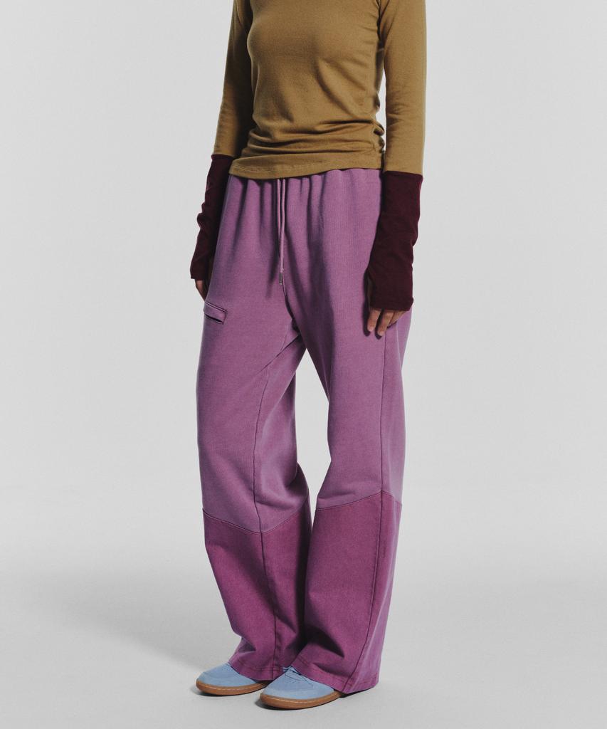 Minasu Pocket Point Cotton Track Pants_Pink
