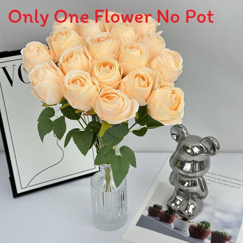 Elegant Flower Rose With Silk Texture For Wedding Photography Home Decor