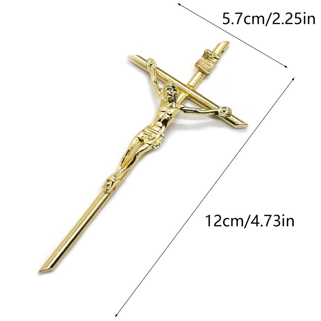 10pcs Catholic Cross Handheld Crucifix Wall Cross Pendant Prayer Decoration for Church Ornaments Religious Baptism Gift