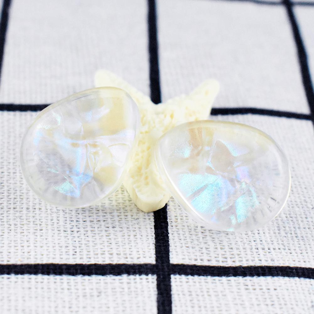 

A Pair of 8-50mm Transparent Teardrop Shaped Acrylic Ear Gauges, Tunnel Plugs, Ear Dilators, Body Piercing Jewelry 8mm